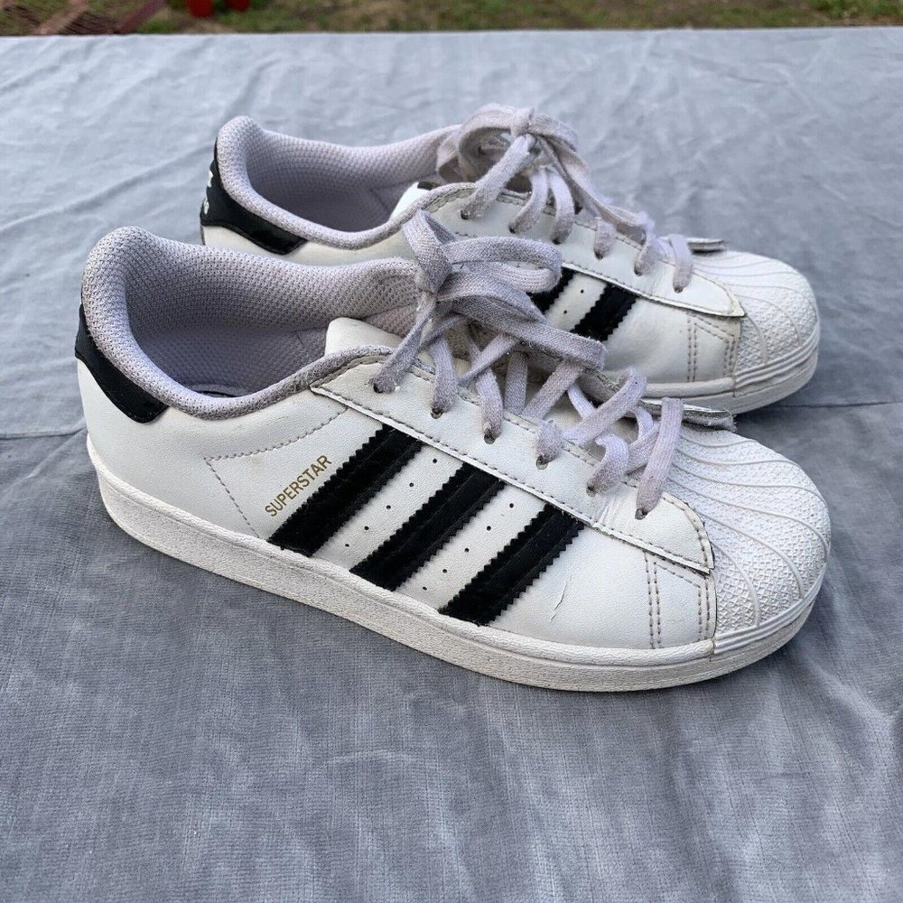 Adidas FX8015 Superstar x Stan Smith White/Black/Gold Kids Sneakers size…​​​​​